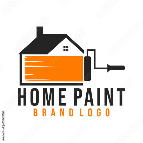 Home or house painting vector logo design template for painting company