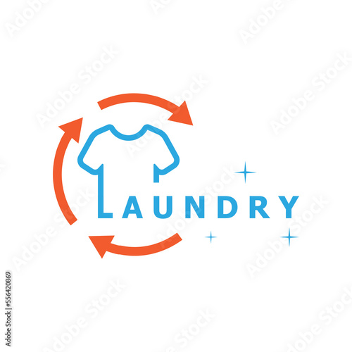 Wallpaper Mural laundry logo vector with slogan template Torontodigital.ca