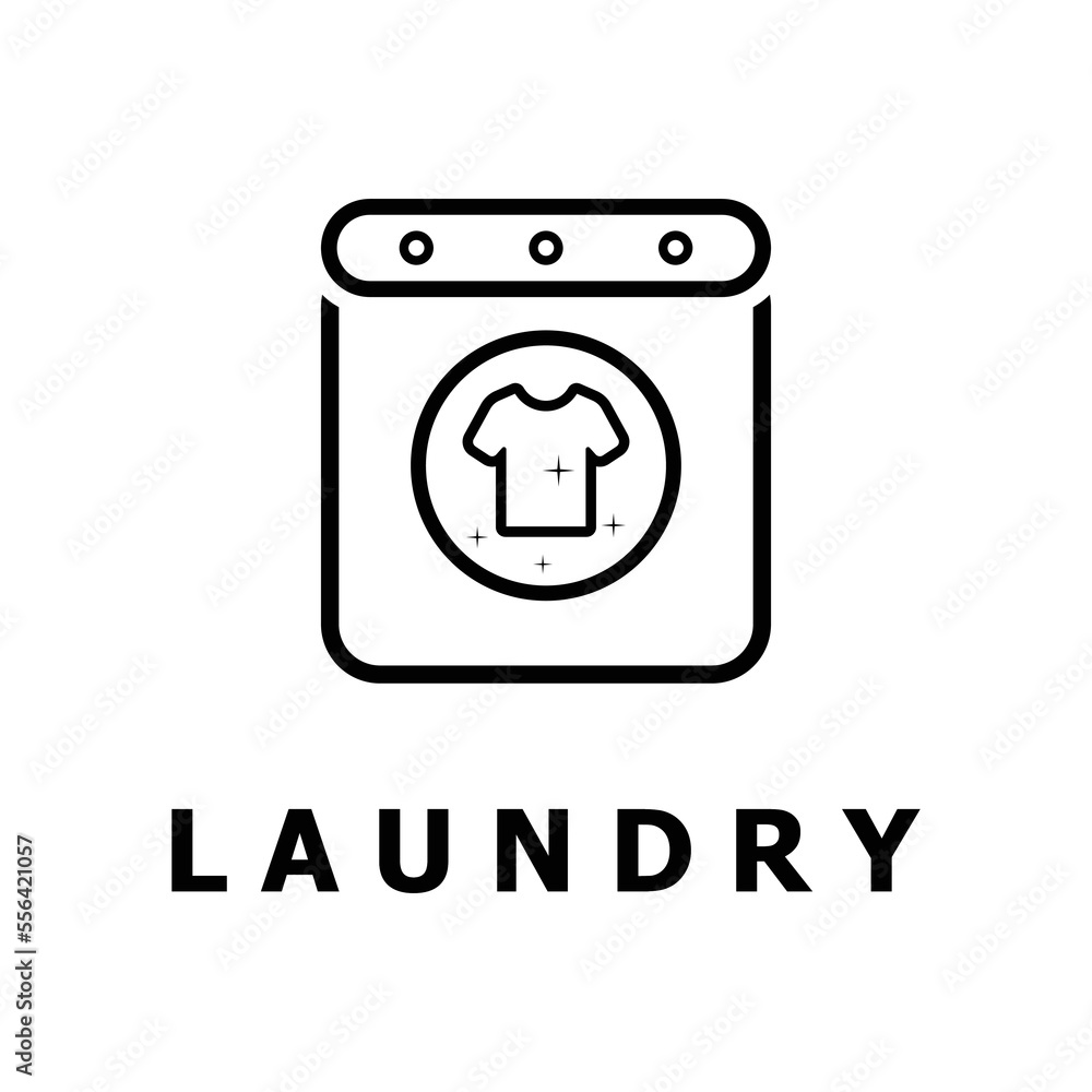 laundry logo vector with slogan template laundry logo vector with slogan template