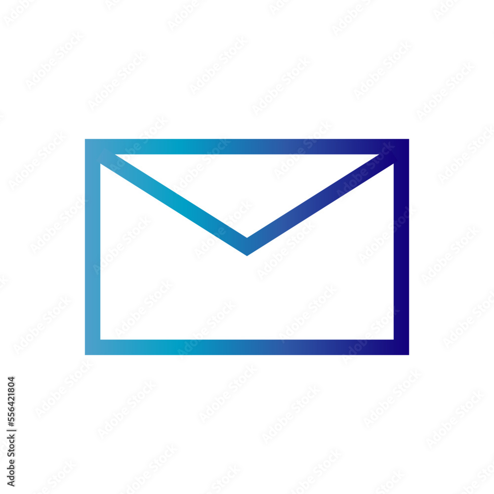 Icon Receipent Mail Gradient Icon Vector Icon Receipent Mail Gradient Icon Vector