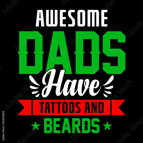 Typography Father Day T-Shirt Design Vector