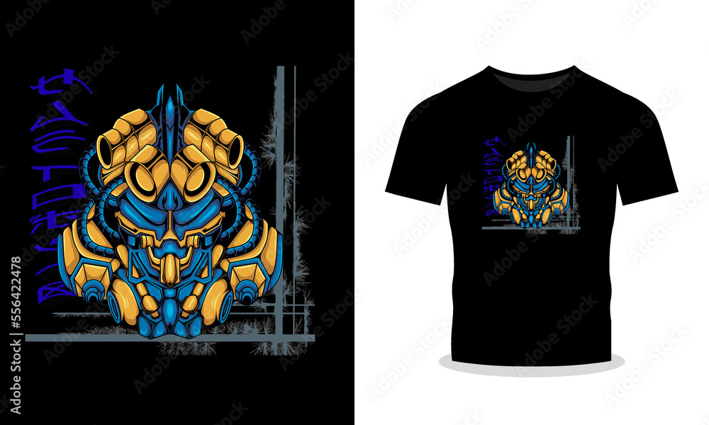 Mecha robot can be used for t-shirt design Mecha robot can be used for t-shirt design