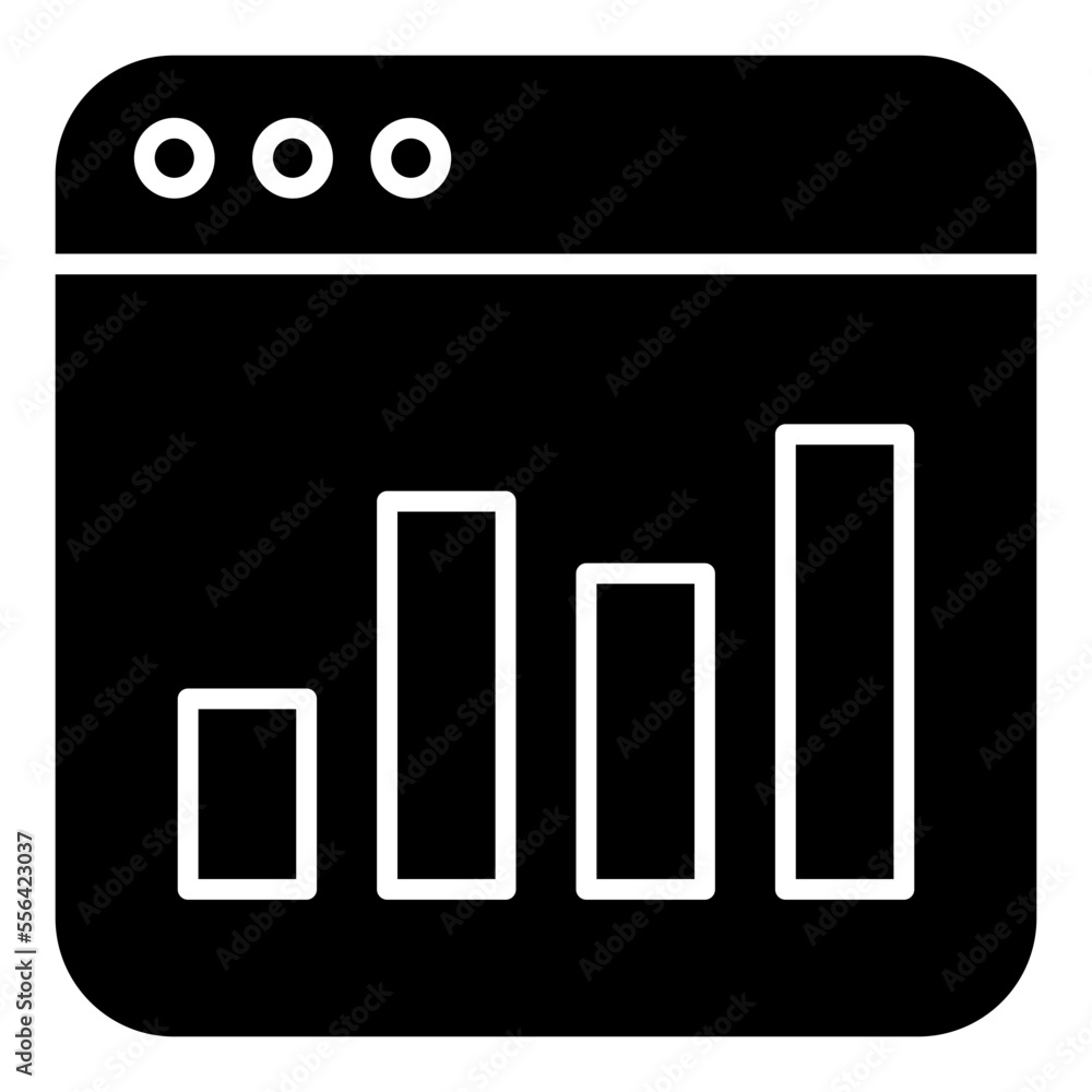 Trendy design icon of web statistics Trendy design icon of web statistics