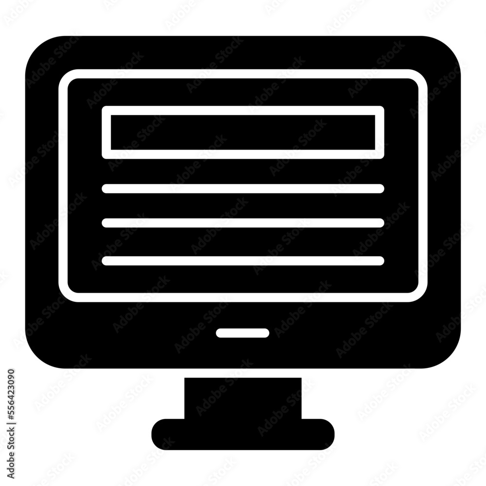 Trendy design icon of online content Trendy design icon of online content