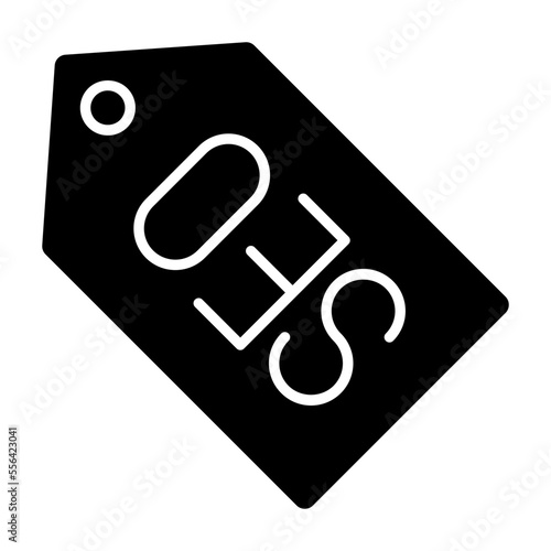 Premium download icon of seo tag