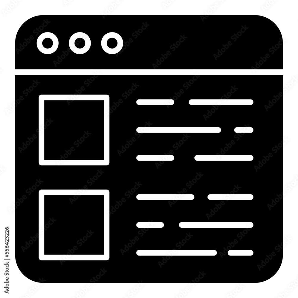 Perfect design icon of web layout Perfect design icon of web layout
