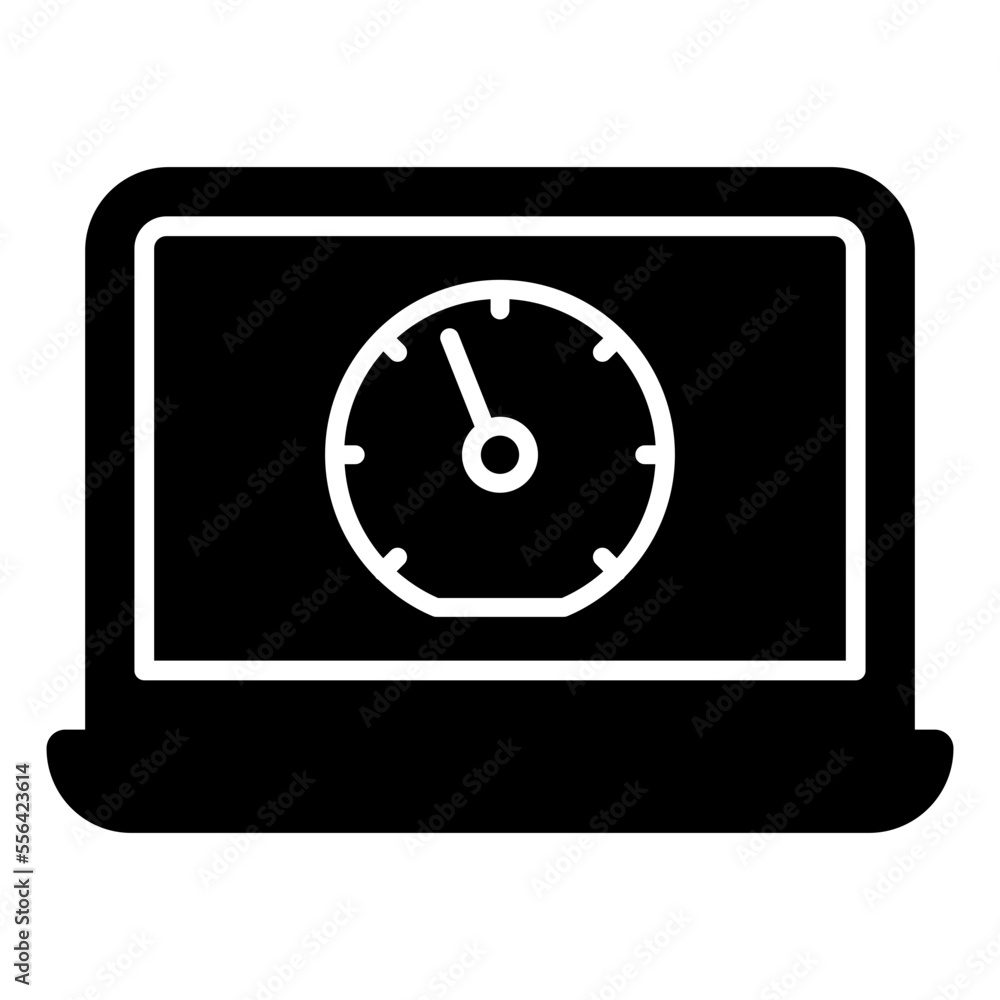Perfect design icon of online speed test Perfect design icon of online speed test