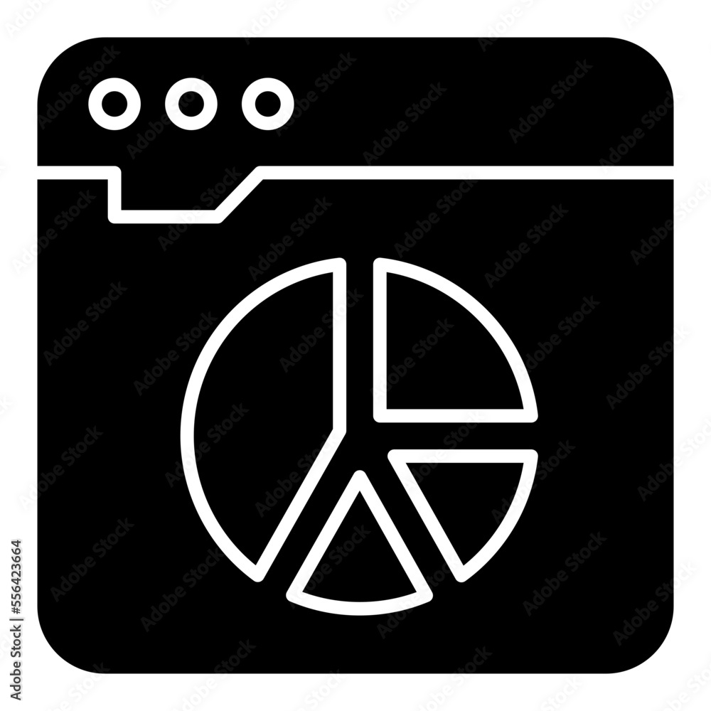 Trendy design icon of web statistics Trendy design icon of web statistics
