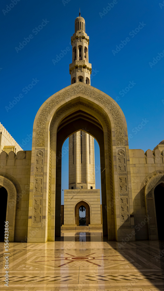 entrance to the mosque in Oman