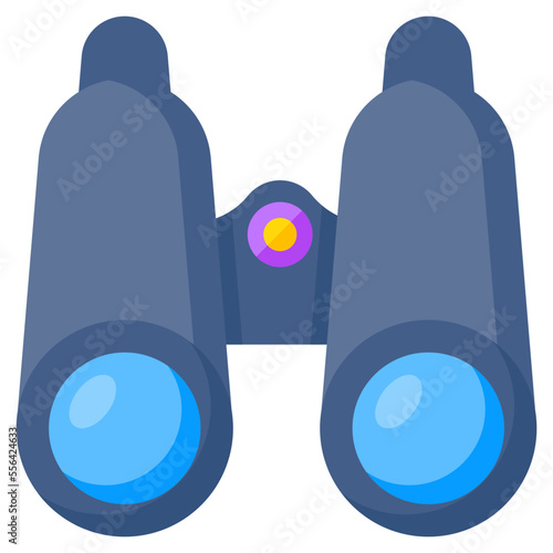 A unique design icon of binoculars 