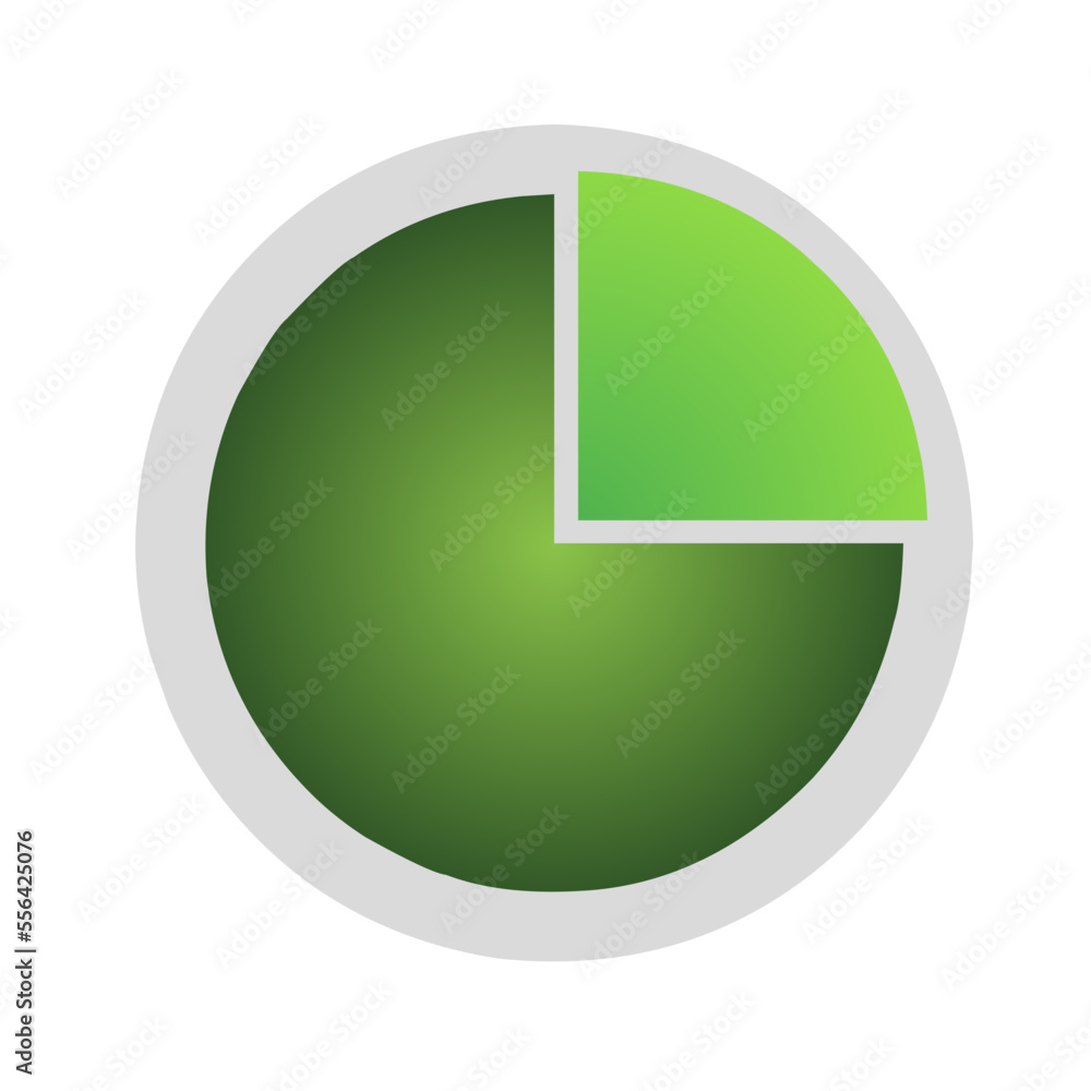 data chart icon isolated on gray backgrounds