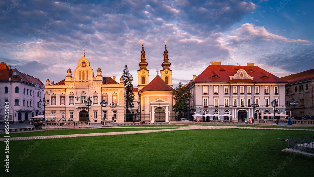 The Serbian Orthodox Cathedral in Timisoara during sunrise The Serbian Orthodox Cathedral in Timisoara during sunrise