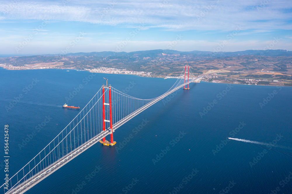 new bridge connecting two continents 1915 canakkale bridge (dardanelles