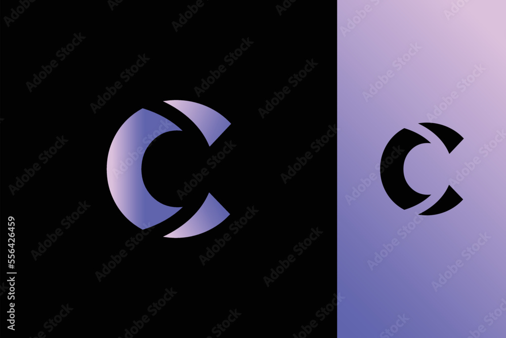 Minimal Awesome Trendy Professional Letter C Brand Logo Design Template On Black Background Minimal Awesome Trendy Professional Letter C Brand Logo Design Template On Black Background