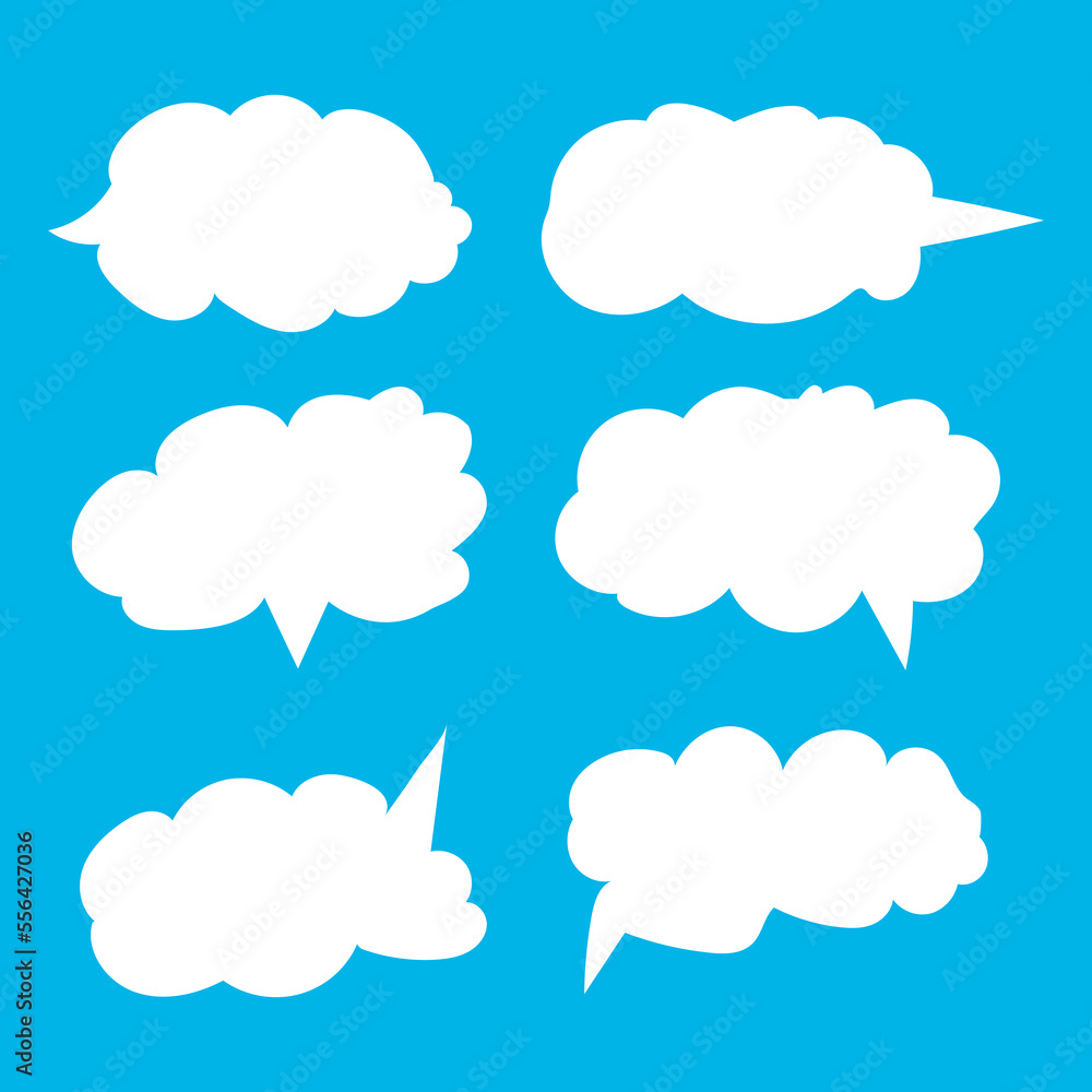 speech bubbles on blue background speech bubbles on blue background