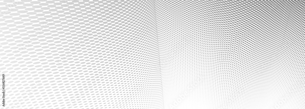 Dotted vector abstract background, light grey dots in perspective flow, dotty texture abstraction, big data technology image, cool backdrop. Dotted vector abstract background, light grey dots in perspective flow, dotty texture abstraction, big data technology image, cool backdrop.