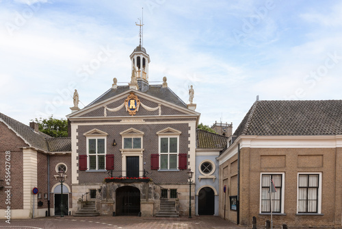 Old town hall in the picturesque Dutch town of Middelharnis.