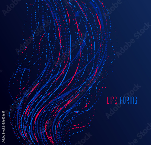 Particle flow array colorfu...