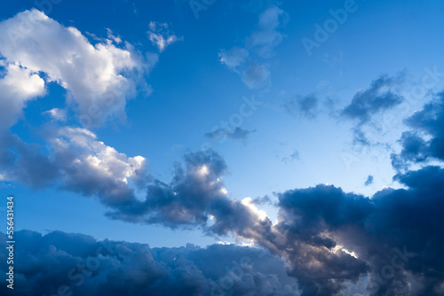 Clouds in shades of blue © Alex