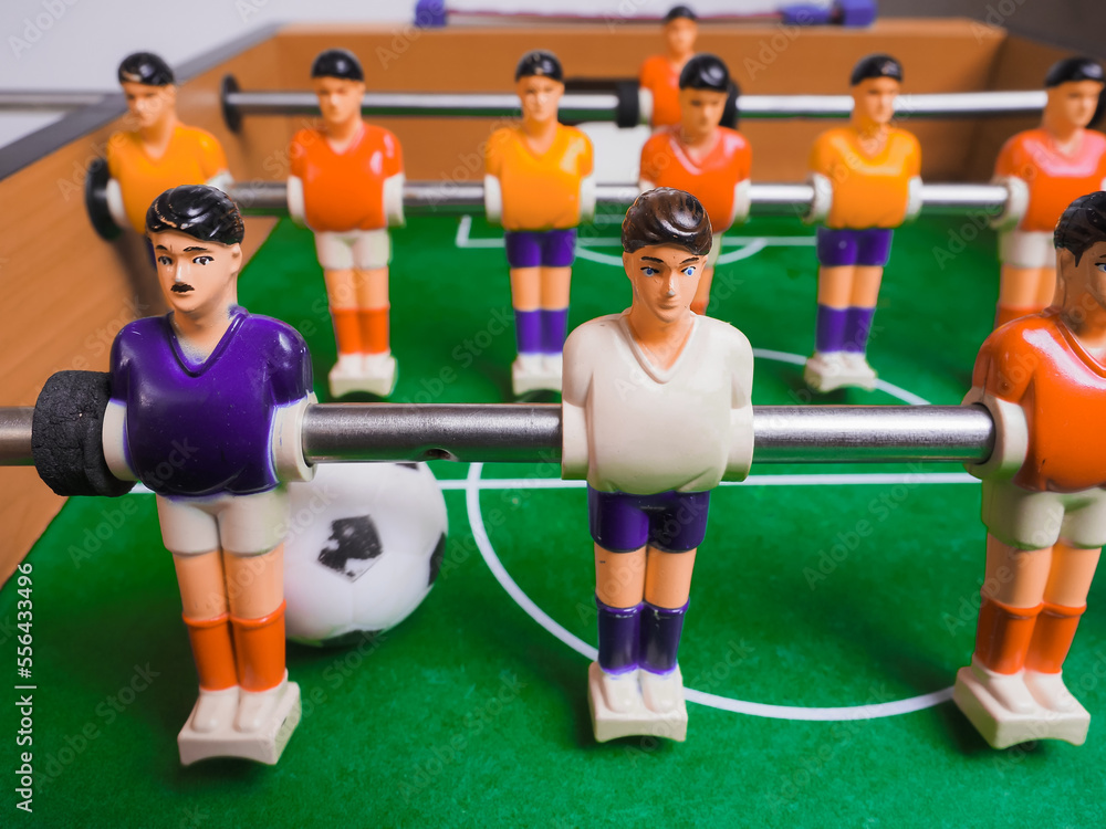 Fototapeta premium Field table game foosball team player