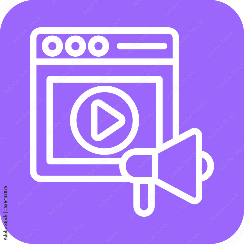 Video Marketing Icon Style Video Marketing Icon Style
