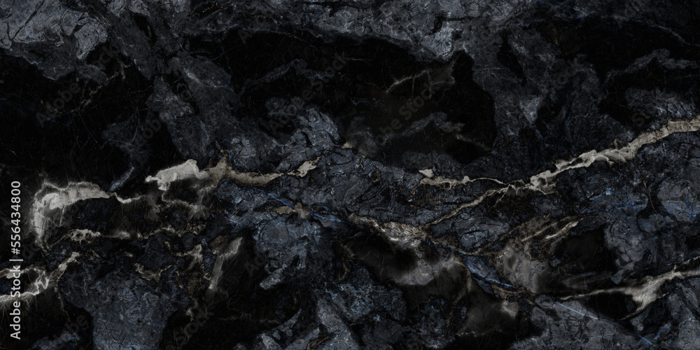 Fototapeta premium Black stone marble texture black marble background