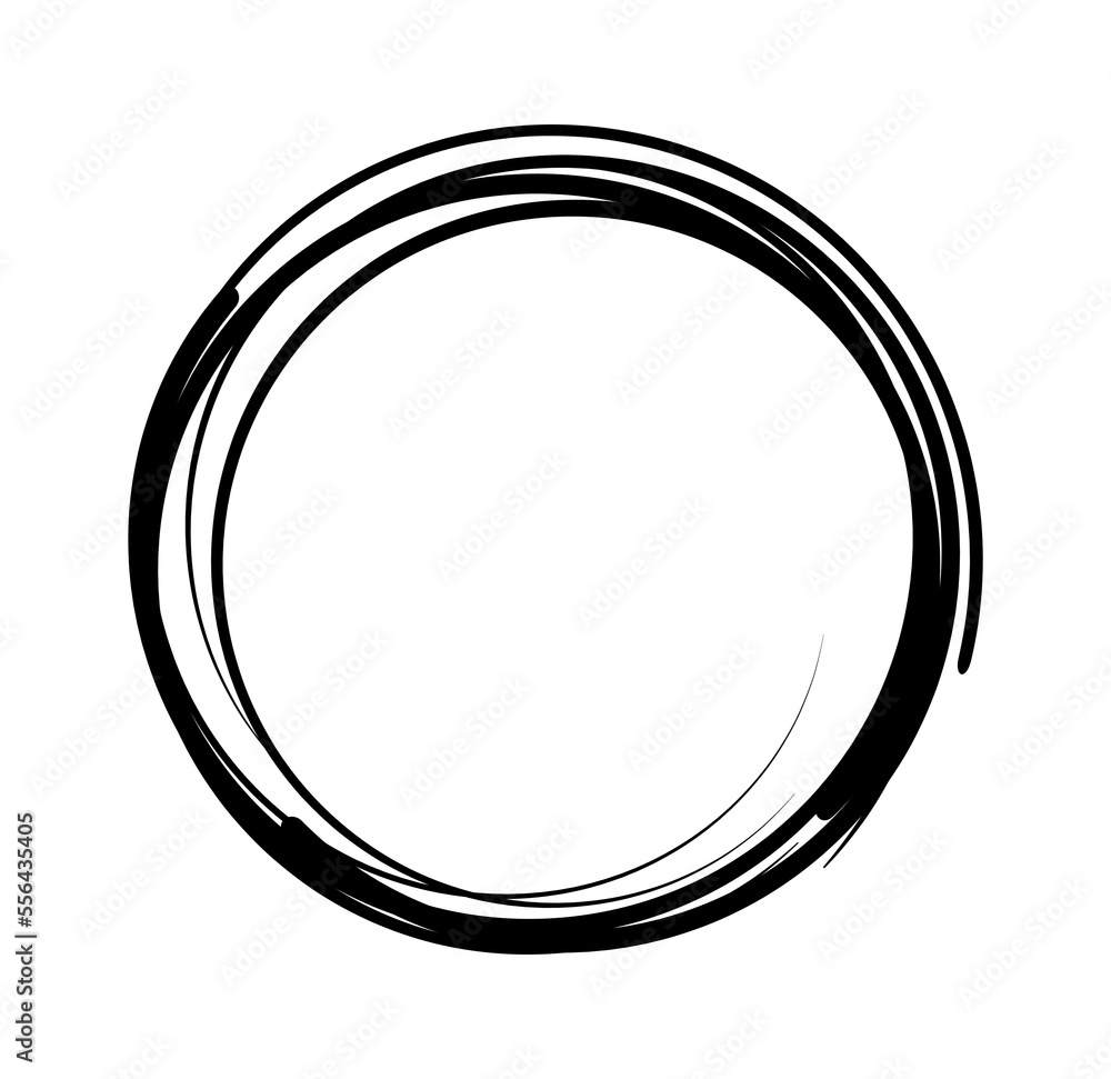 Hand drawn scribble circles set. Doodle circular logo design elements. Pencil or pen graffiti bubble Hand drawn scribble circles set. Doodle circular logo design elements. Pencil or pen graffiti bubble