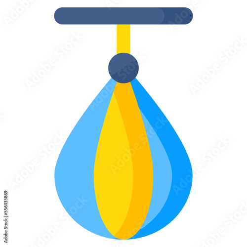 A modern design icon of punching bag