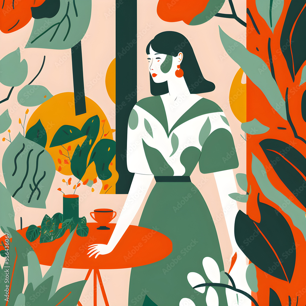 People and lifestyle Flat design style, retro illustration People and lifestyle Flat design style, retro illustration