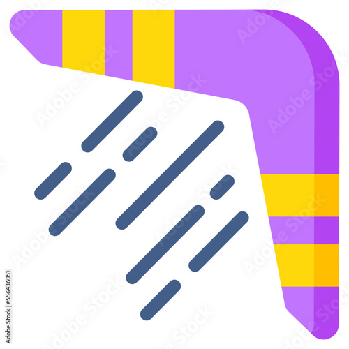 A unique design icon of boomerang 