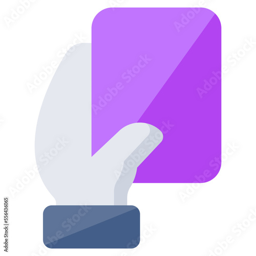 A unique design icon of penalty card