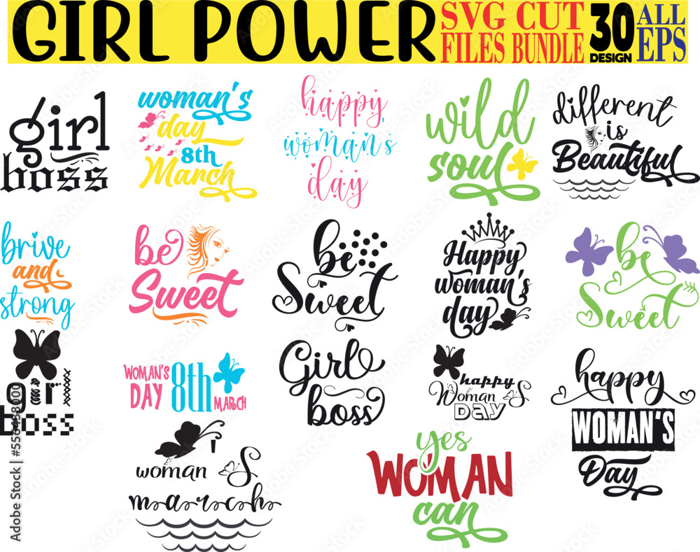 Girl power Quotes SVG Bundle 
