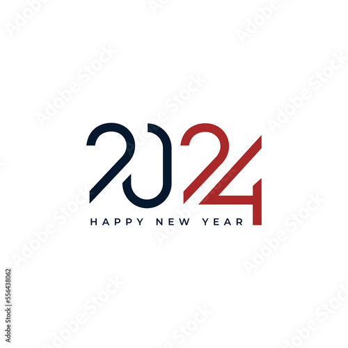 2024 logo icon, New Year logo. 2024 calendar design elements elegant contrast numbers layout. Template with number. Christmas banner, card, poster, holiday cover. Vector Modern Xmas design in style.