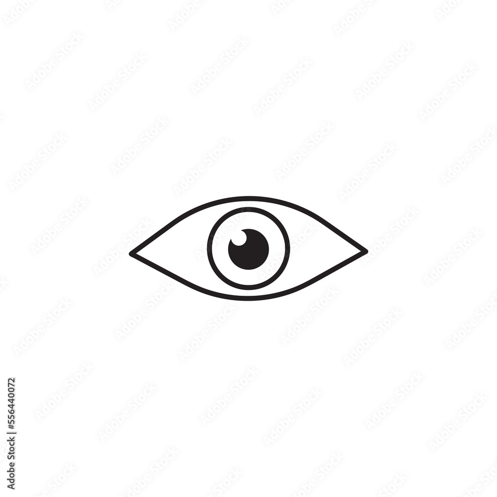 Eyes icon vector. Vision icon symbol isolated Eyes icon vector. Vision icon symbol isolated