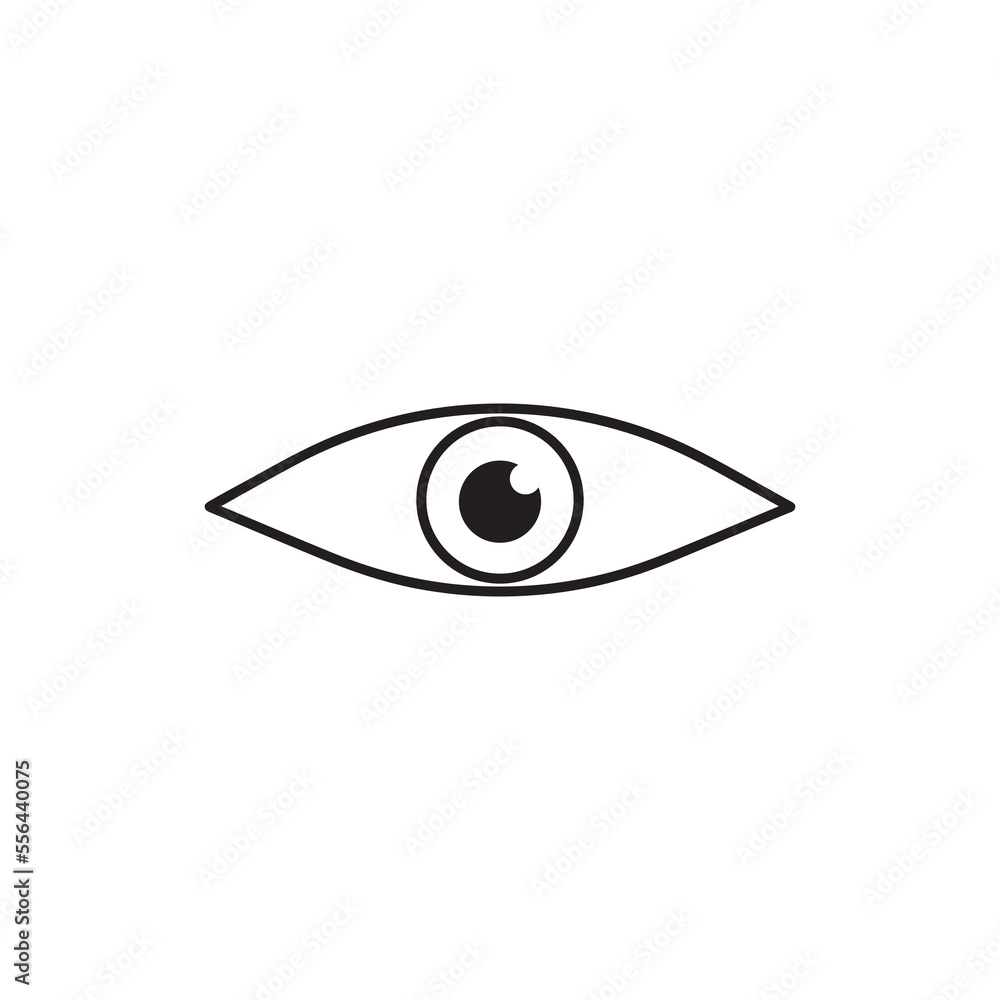Eyes icon vector. Vision icon symbol isolated Eyes icon vector. Vision icon symbol isolated