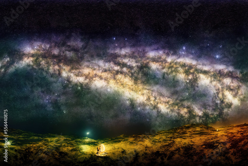 milky way good for background about science and anything © Jiwa_Visual
