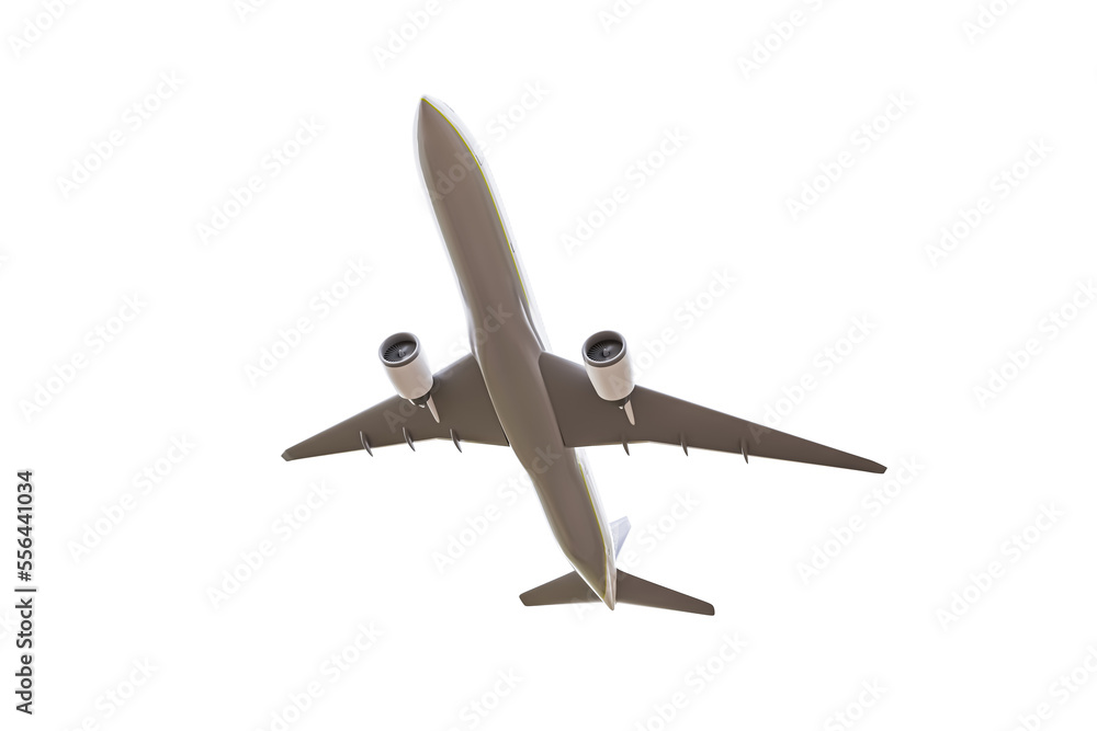 airplane isolated on transparent background