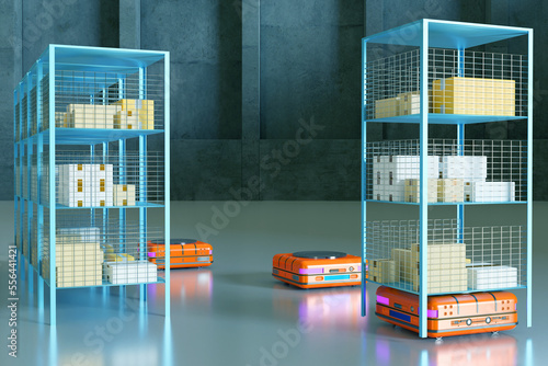 Robotic distribution center...