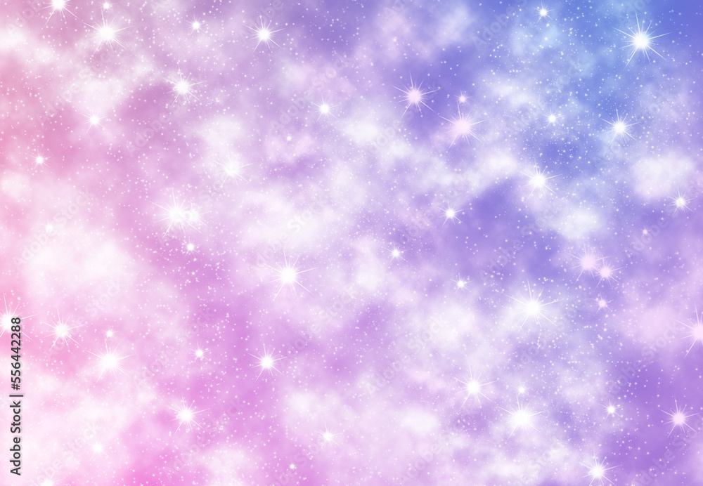 Abstract background with stars and nebulae