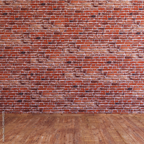 Red brick wall grunge texture, Old red brick wall grunge texture design background, Blank wall 3d rendering.