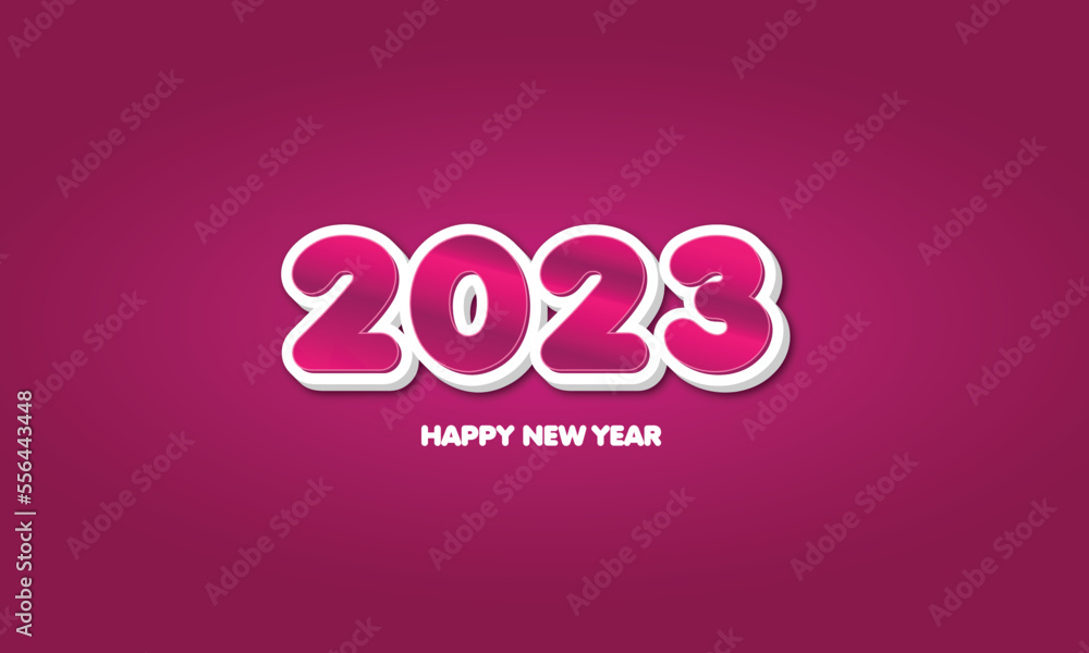 2023 happy new year editable text vector