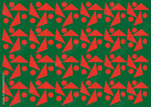 background shapes with christmas motifs