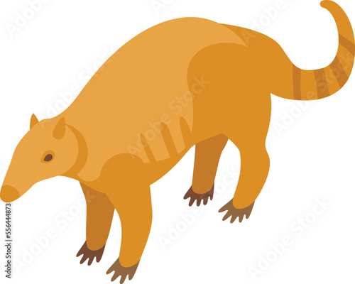 Desert anteater icon isometric vector. South australia. Young mammal
