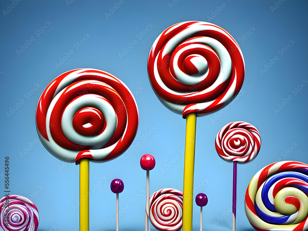 Lollipop illustration, wallpaper design Stock Illustration | Adobe Stock