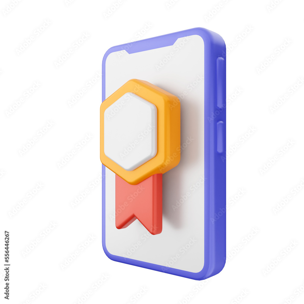 smartphone icon illustration 3d render smartphone icon illustration 3d render