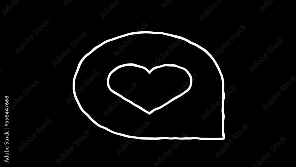 heart speech bubble 