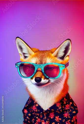 party fox was glasses new yaar s eve celebration