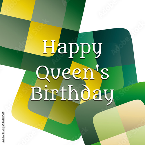 Vector illustration on the theme of Queen's Birthday
