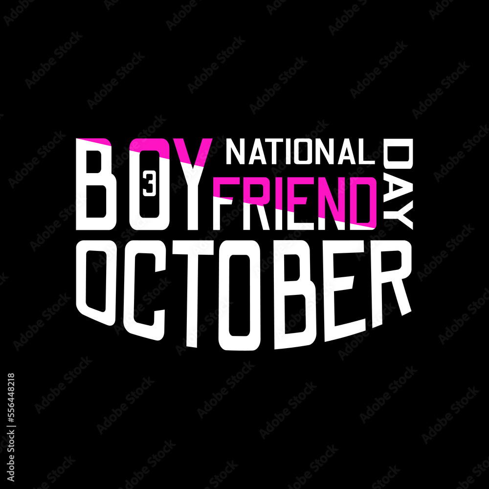 National Boyfriend Day. Suitable for greeting card poster and banner National Boyfriend Day. Suitable for greeting card poster and banner