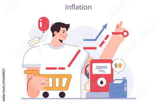 Recession effect. Inflation is a significant, widespread, and prolonged economic
